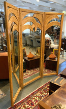 Vintage Bamboo Three Way Mirror