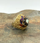 14kt Gold, Opal & Sapphire Ring