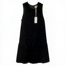 FLORA BEA Black Velvet S/L Dress