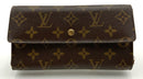 LOUIS VUITTON Vintage Monogram Porte Tresor E/W  Bifold Wallet AS IS