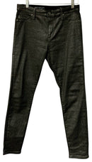 ADRIANO GOLDSCHMIED Black Shimmer Farrah Skinny Ankle Jeans Sz 28
