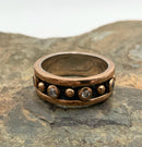 BORA JEWELRY Sterling Coated w/Brass & CZ Ring