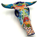Talavera Pottery Cow Skull