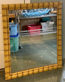 Faux Bamboo Mirror