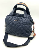 MZ WALLACE Navy Quilted "Sutton Delux" Tote Bag