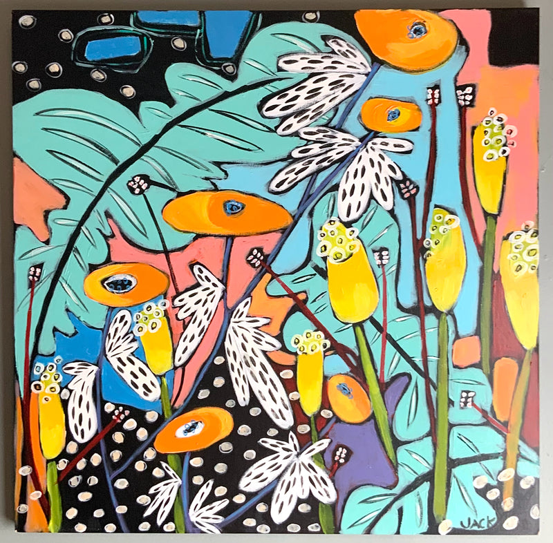 Bailey Jack Acrylic on Board "Cool Breeze"