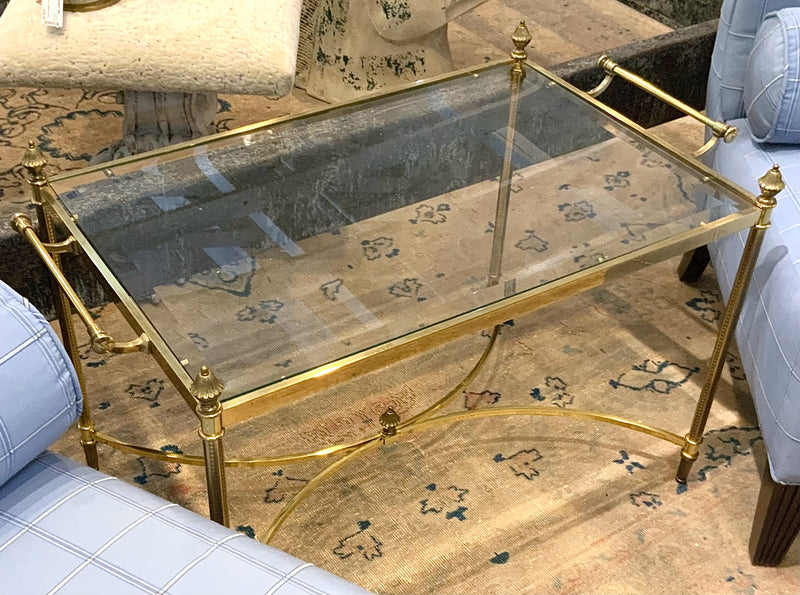 Brass & Glass Coffee Table