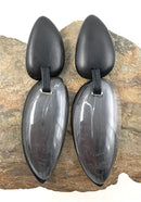 MONIES Acrylic &  Wood Teardrop Clip-On Earrings