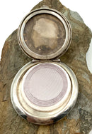 Sterling Silver & Niello Hinged Compact