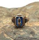 Vintage 10kt Gold & Sapphire 1943 High School Class Ring