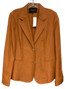 LAFAYETTE 148 Pumpkin Silk Linen Blazer
