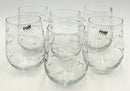 Set/6 Rolf Glass Stemless Wine Glasses