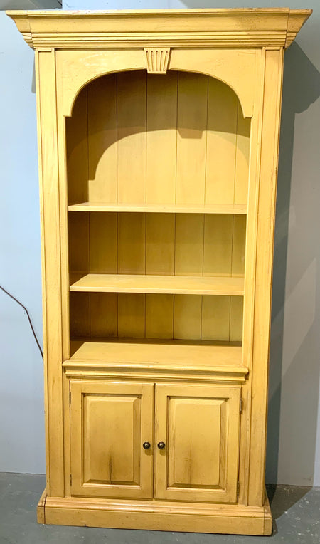 Vintage Bookcase with Gold Painted Finish