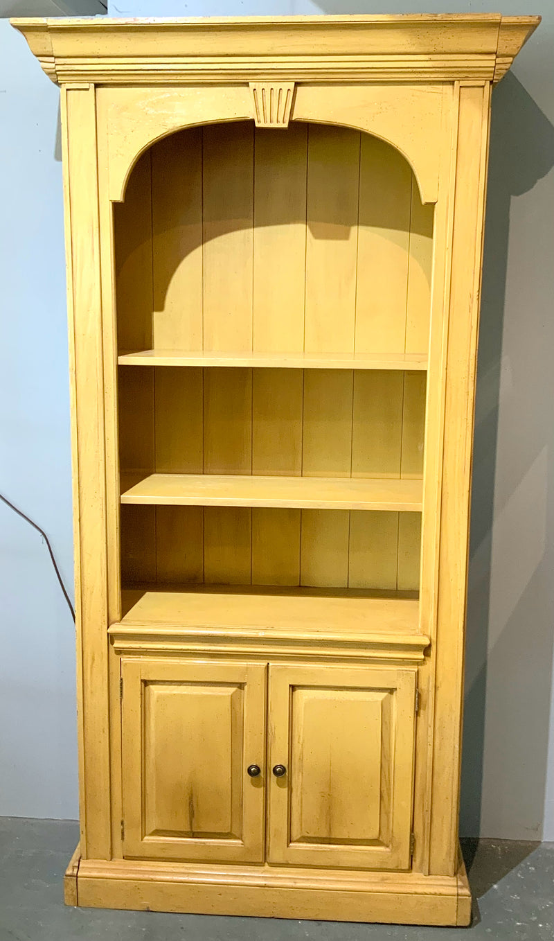 Vintage Bookcase with Gold Painted Finish