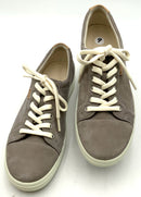 ECCO Grey Soft VII Leather Lace Up Sneakers 9