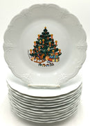 Set/12 Tirschenreuth Baronesse Christmas Salad Plates