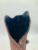 Signed Tree Trunk Pottery Vase