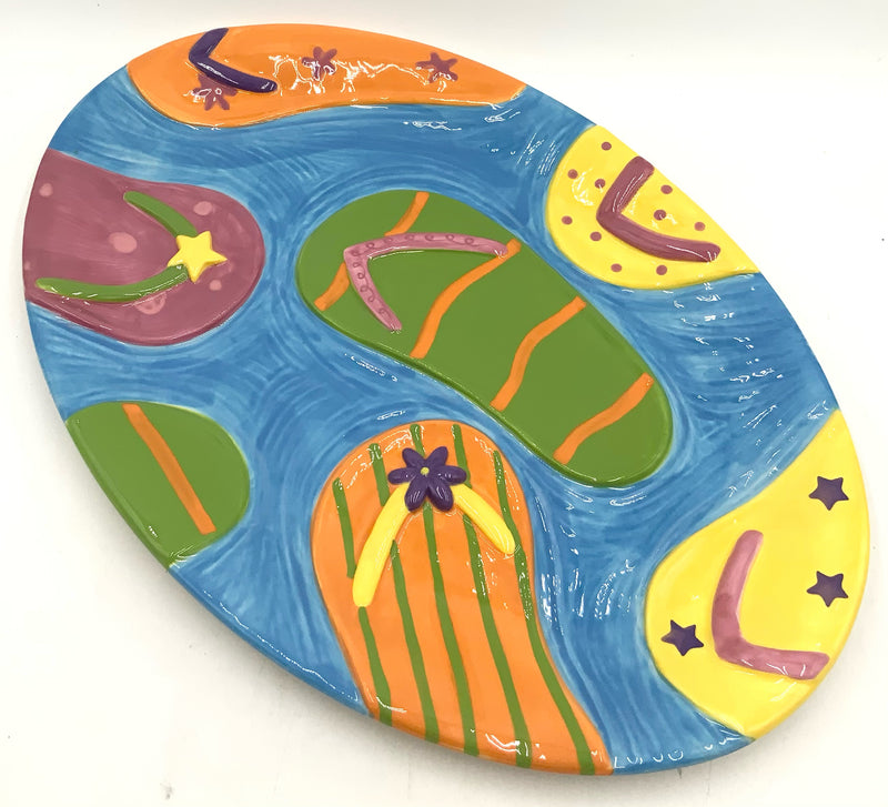 Ceramic Flip Flop Platter
