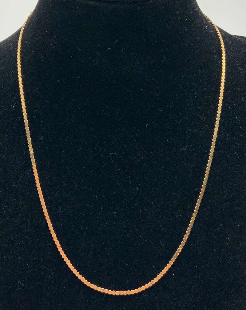 14kt Gold S-Chain Necklace, 16"l