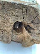 Antique Carved Wood Religious Statue