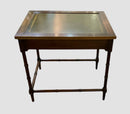 Vintage Occasional Table With Leather Top