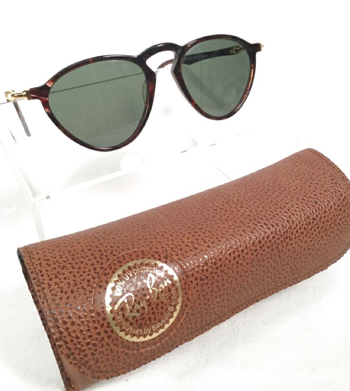 RAY BAN Brown Marbled Gold Arm Gatsby DLX Sunglasses