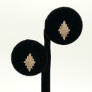 10kt Gold & Diamond Cluster Earrings