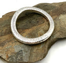 SIMON SEBBAG Sterling Hollow Hammered Bangle Bracelet
