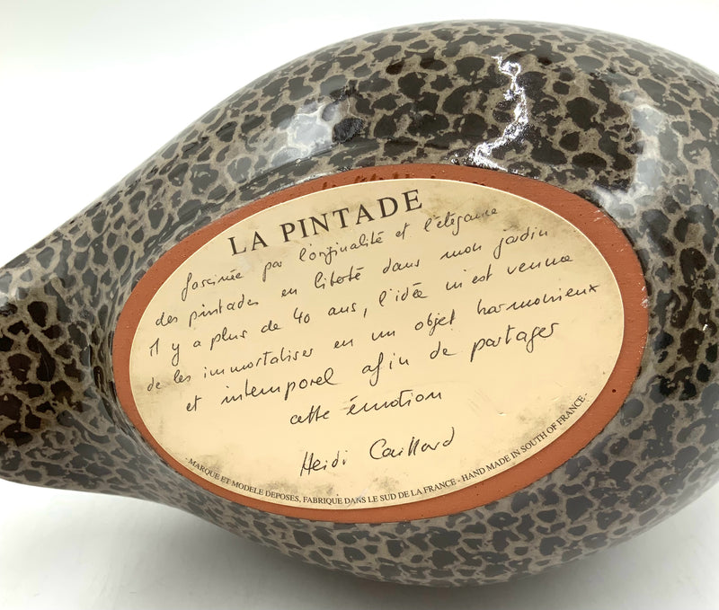 La Pintade Caillard French Ceramic Guinea