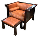Maria Yee Cambria Leather Club Chair & Ottoman