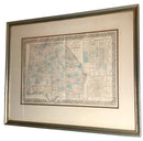 Vintage Georgia/Alabama Framed Map