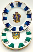 Set/4 NEIMAN MARCUS Salad Plates with Crown Motif