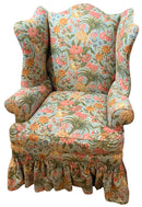 Floral Chintz Wingback Chair