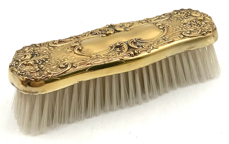 Gorham Sterling Silver Clothes Brush with Gold Wash