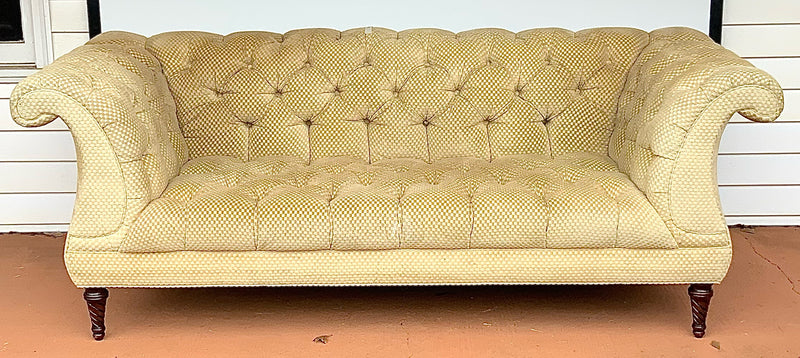 Tufted Sofa with Rolled Arms