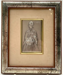 Modigliani Silverplate Engraving in Silver Frame