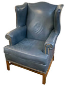 Ethan Allen Leather Wingback Chair