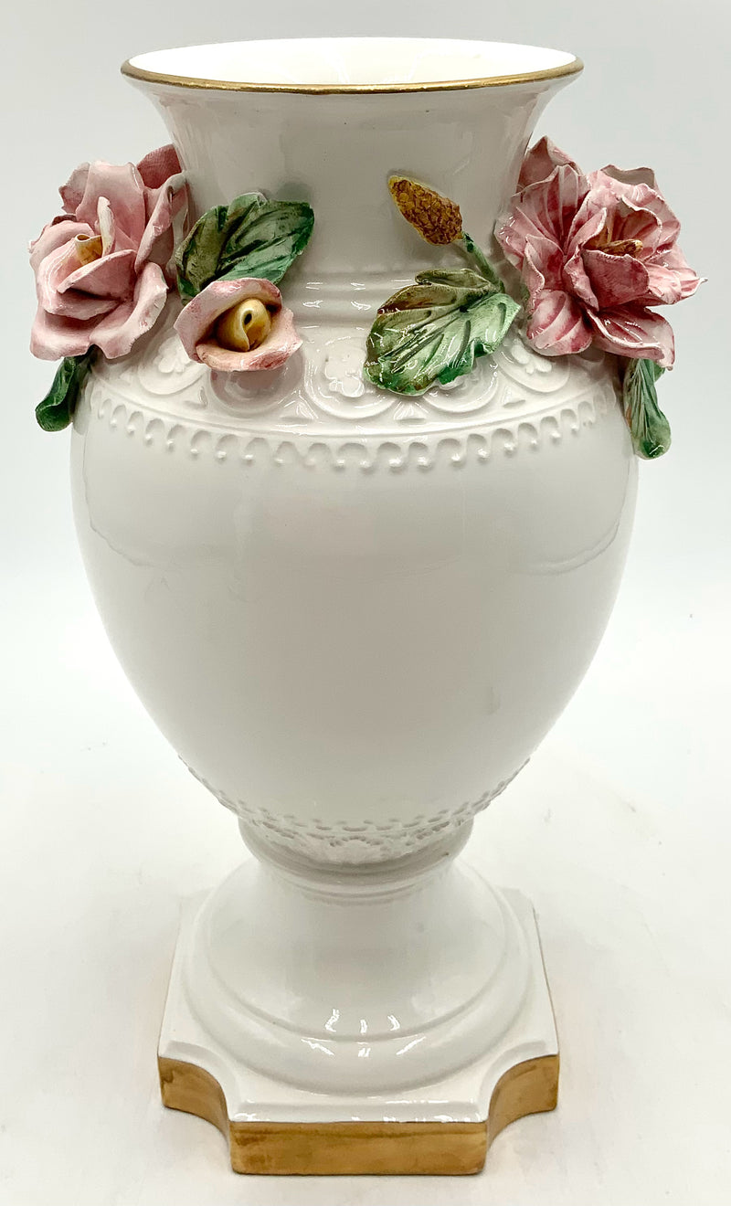 Vintage Italian Capodimonte Porcelain Vase
