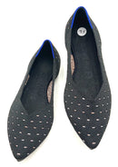 ROTHY'S Black/White Micro Dash "The Point" Flats 7.5