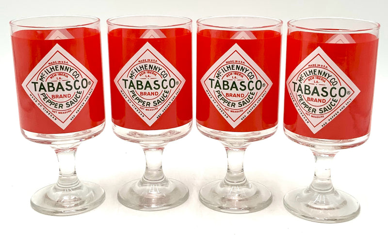 Set/4 Tabasco Bloody Mary Glasses