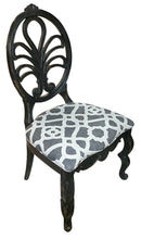 Set/6 Distressed Black Dining Chairs