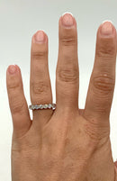 Platinum & Diamond Eternity Band Ring