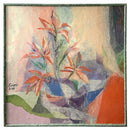 Mid Century Encaustic in Wood Frame