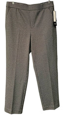 LIVERPOOL Black/White Mini Check "Kayla" Pull-On Pants