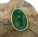 14kt Gold & Jade Pendant