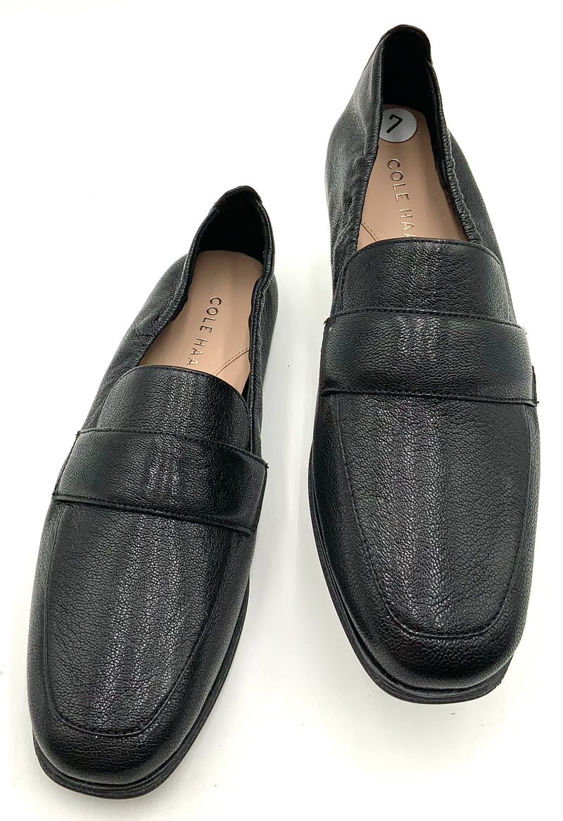 COLE HAAN Black Leather Trinnie Loafers 7