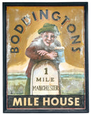 Jumbo Vintage Boddington's Beer Metal Pub Sign