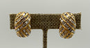Christian Dior Goldtone Metal & Rhinestone Clip-On Earrings