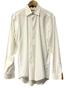 BURBERRY White Cotton Check Collar/Cuff L/S B/D Shirt