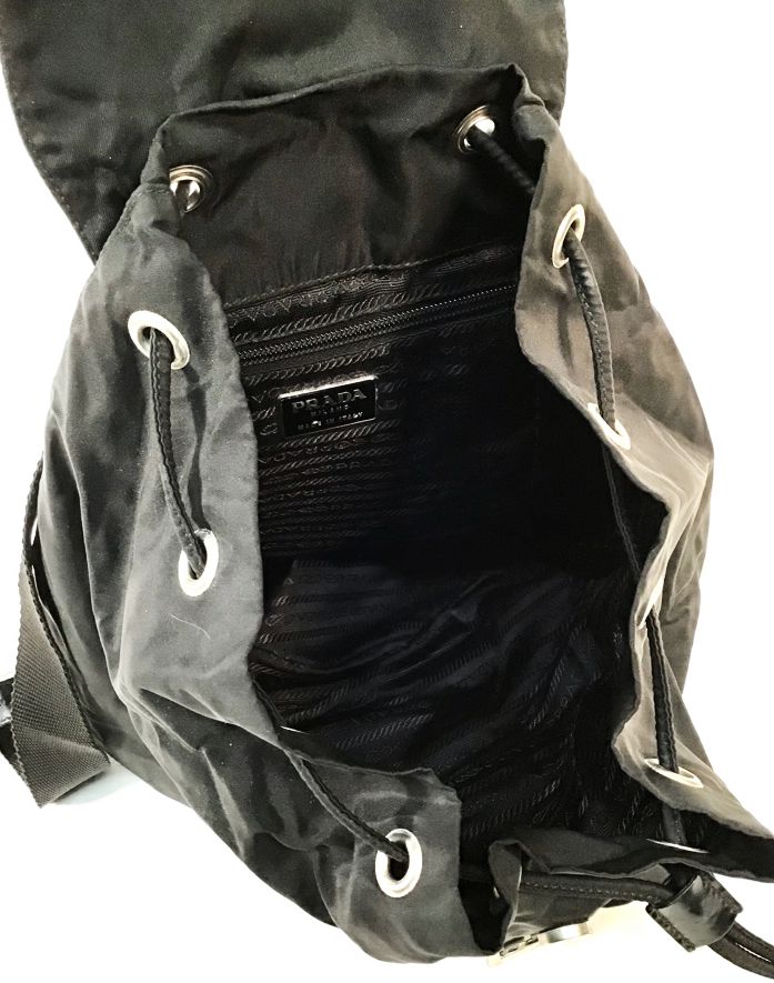 PRADA Vintage Black Tessuto Nylon Backpack AS IS